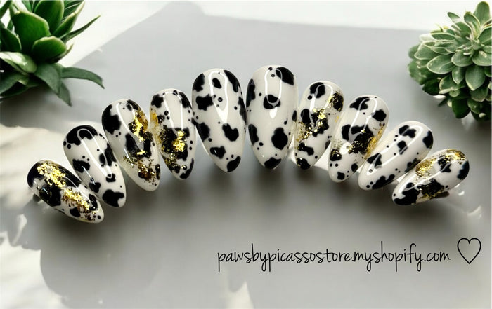 Cow Print Gel Set - Paws By Picasso Cow Print Gel Set
