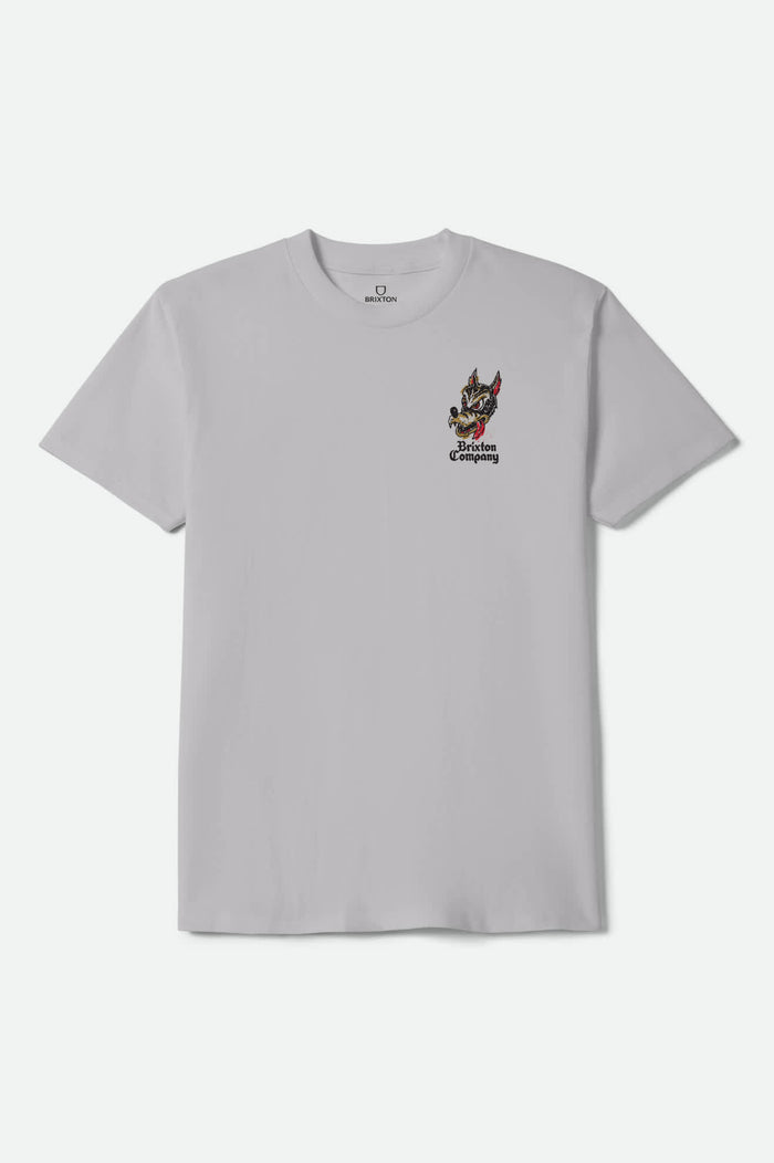 Men's Dawg Short Sleeve Shirt in the color Pebble Stone Worn Wash - Front Product View