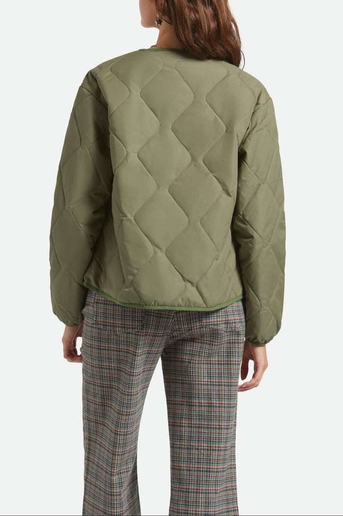 Delilah Quilted Jacket - Olive Surplus