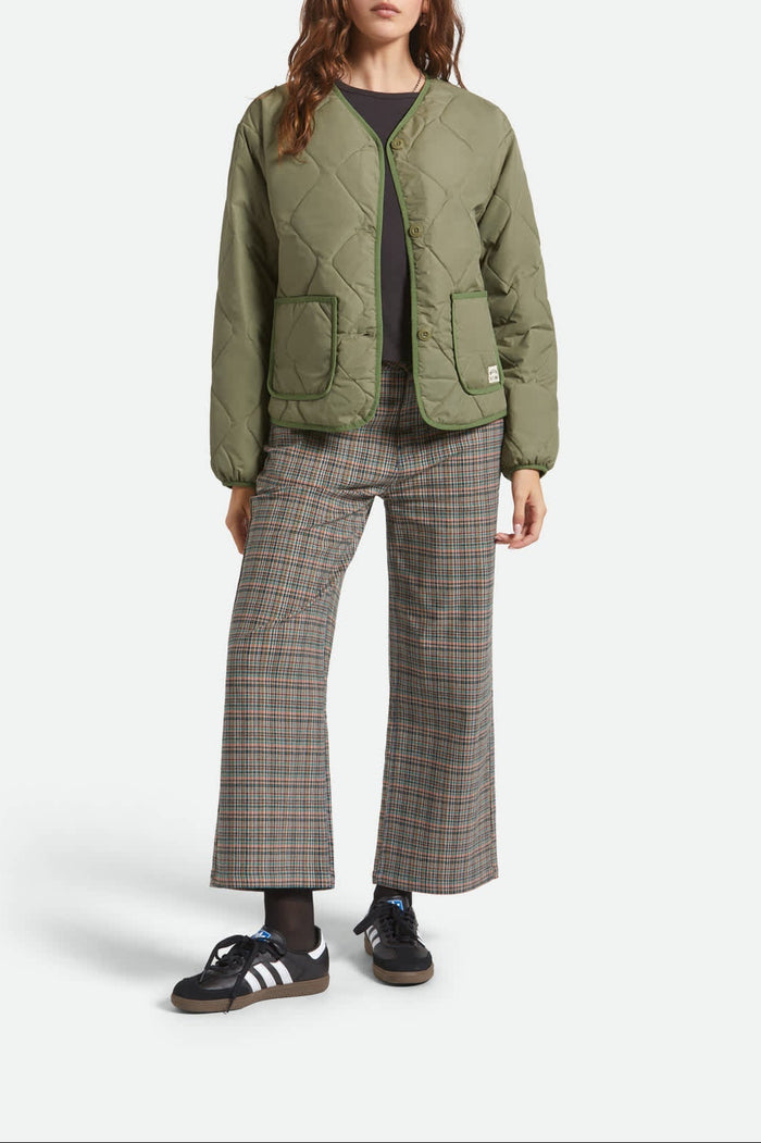 Delilah Quilted Jacket - Olive Surplus