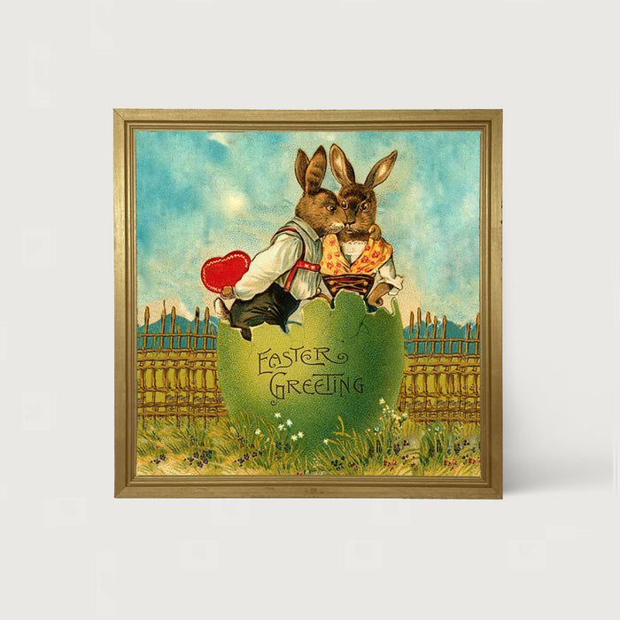 Easter Kiss - Framed art