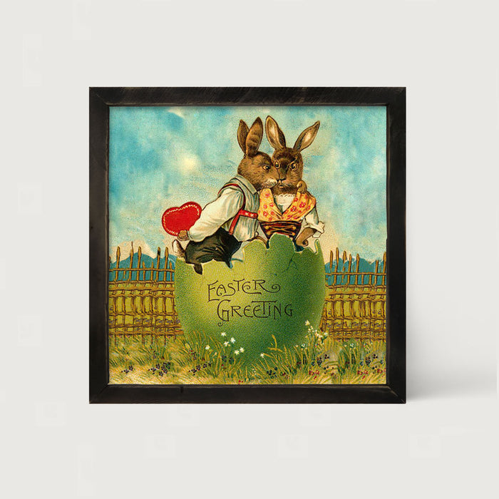 Easter Kiss - Framed art