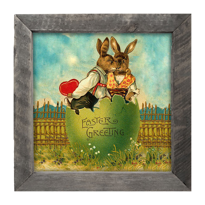 Easter Kiss - Framed art