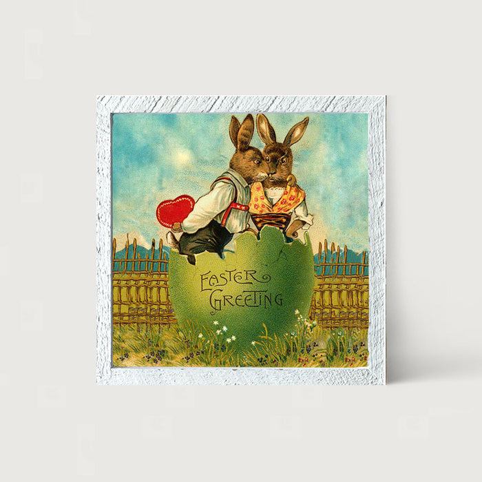 Easter Kiss - Framed art