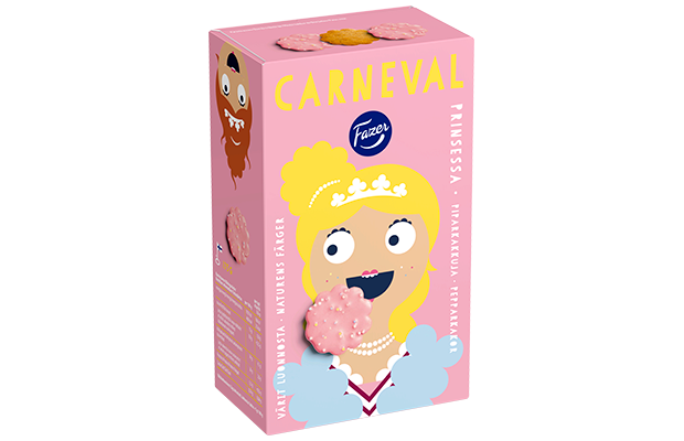 Fazer Carneval Prinsessa Biscuits 1 Box of 175g - Soposopo