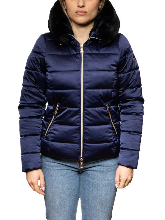 MORE giubbino piuma blu W500 PIUMA-BLU