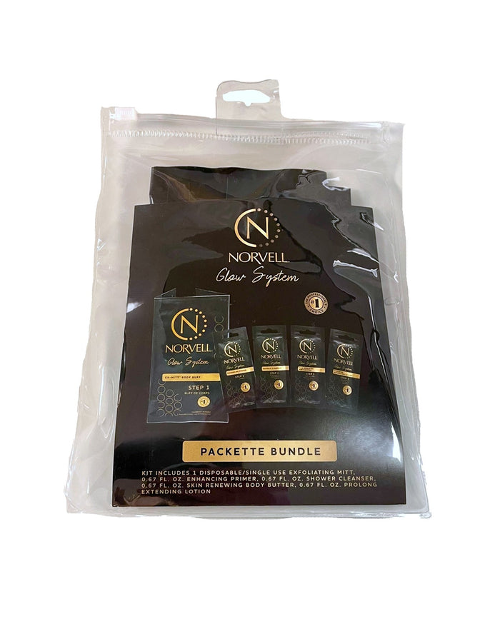 Reusable pouch for everything you need to help your clients prep and maintain their airbrush tan