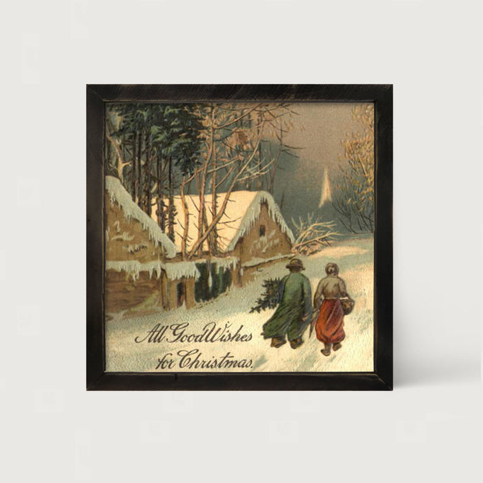 Good Wishes for Christmas - Framed art