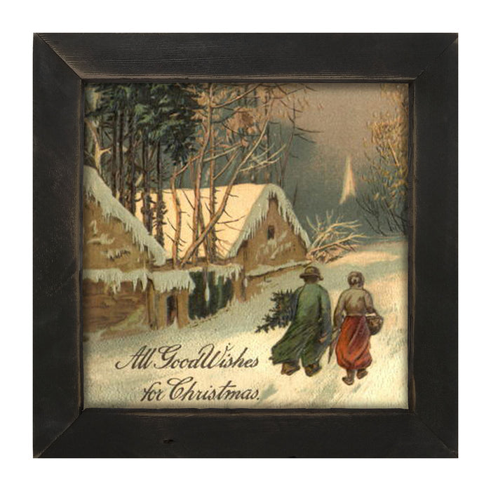 Good Wishes for Christmas - Framed art