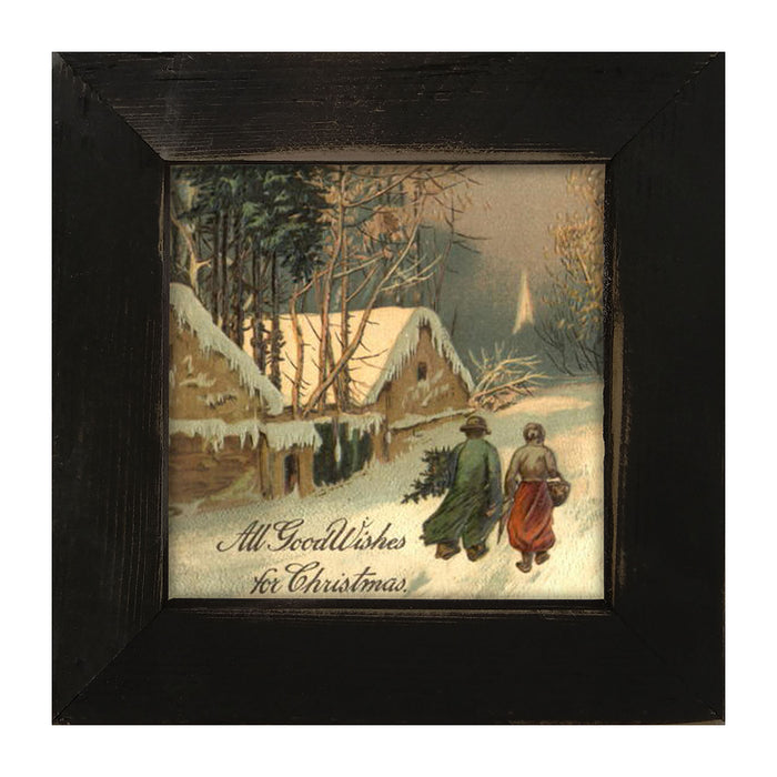 Good Wishes for Christmas - Framed art