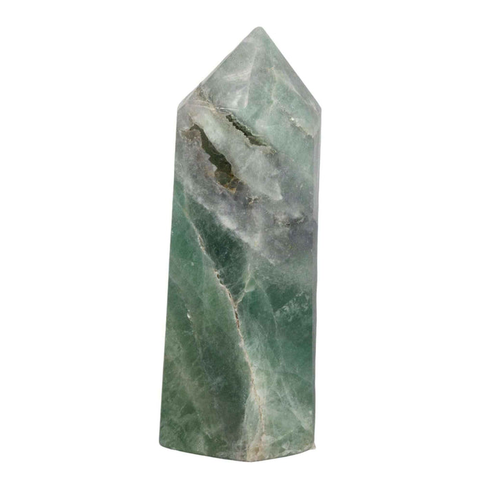 Green Fluorite Crystal Tower Heart Chakra Clarity Stone