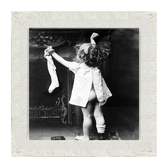 Hanging Her Stocking - Framed art