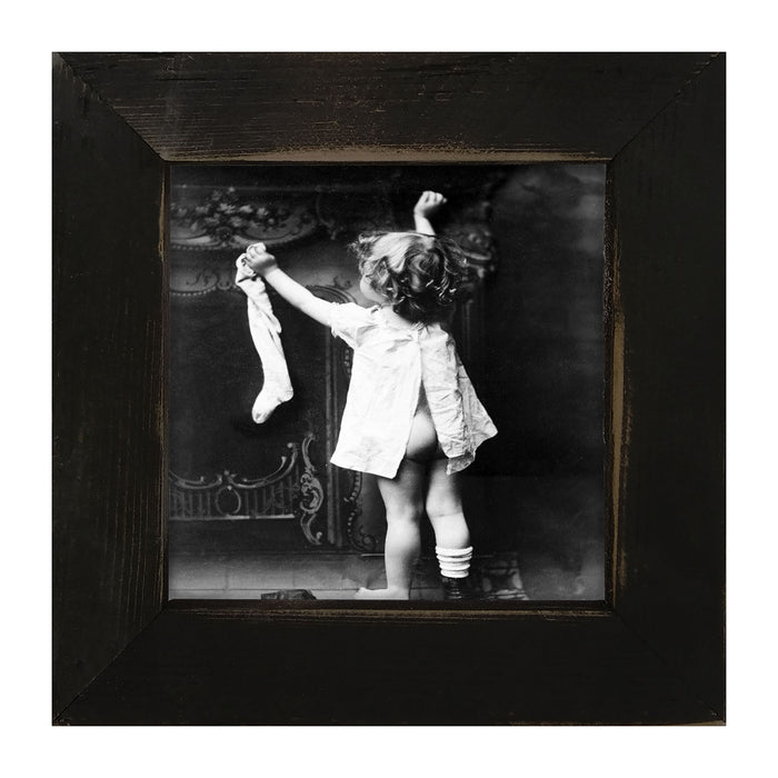Hanging Her Stocking - Framed art