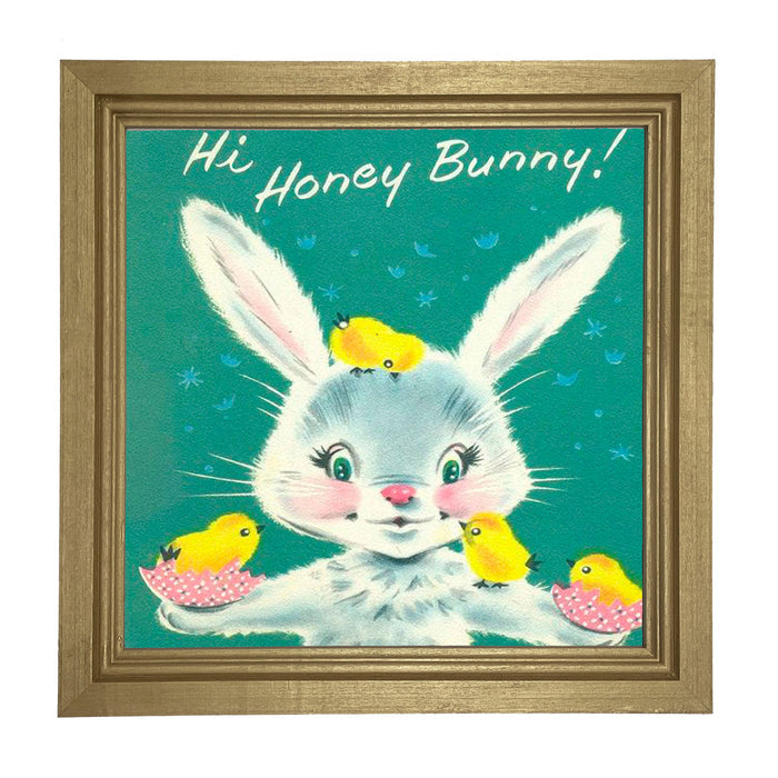 Hi Honey Bunny - Framed art