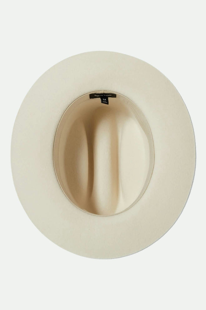 Unisex Hitch Ranch Fedora in the color Off White - Additional Laydown image