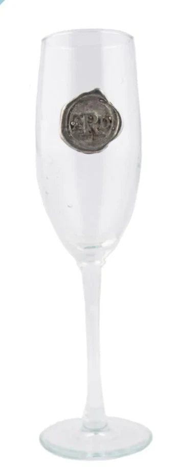 Initial Champagne Flute
