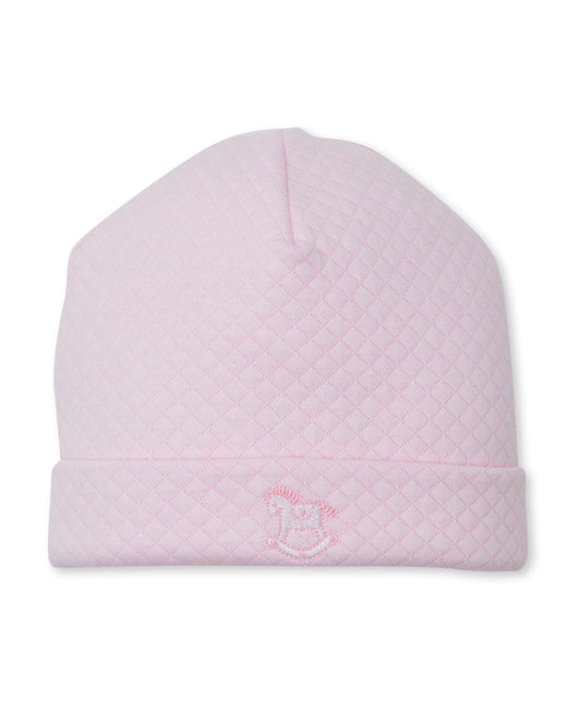 Kissy Diamond Quilted Rocking Horse Hat-Pink