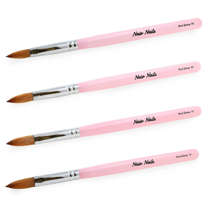 Kolinsky Acrylic Brush - Oval Sharp   Naio Nails