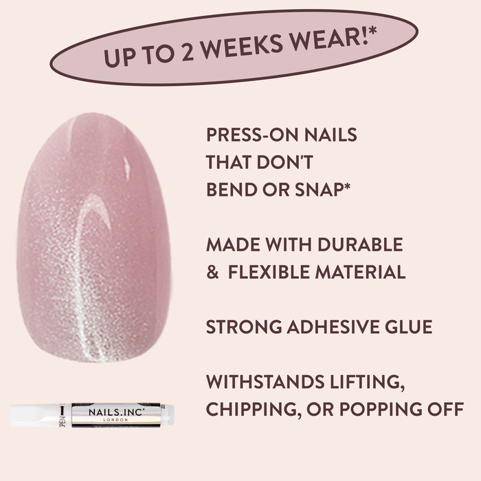Kylie Coded Pink Cat-Eye Press-On Nails