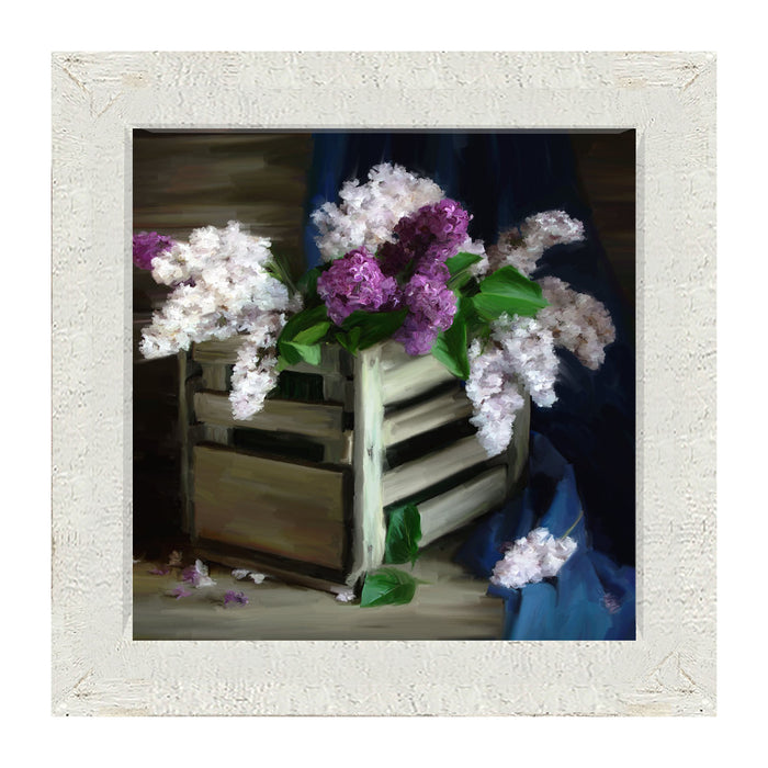 Lilacs in a Crate - Framed art
