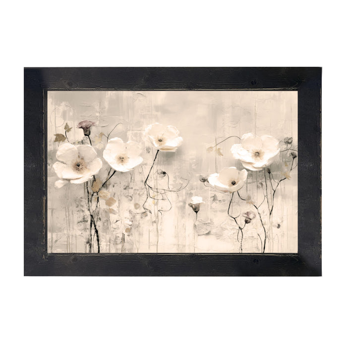 Monochrome flowers 3 - Framed art
