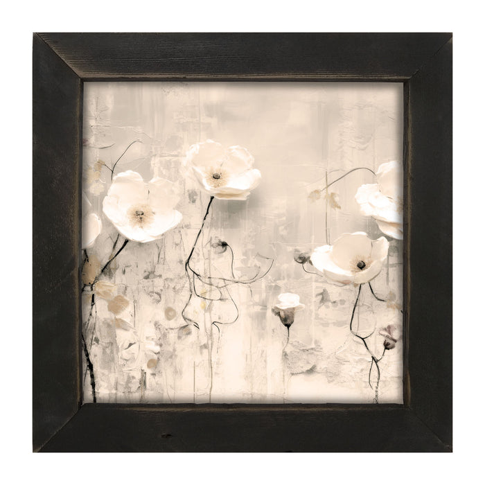 Monochrome flowers 3 - Framed art