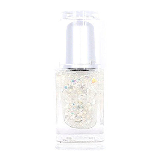 NG81 - New Gel Nail Polish Clear Round Glitter