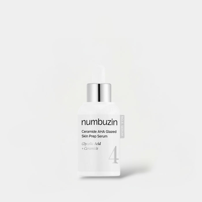 Numbuzin No.4 Ceramide AHA Glazed Skin Prep Serum 30ml سيروم نومبوزين رقم 4 سيراميد AHA لتحضير البشرة