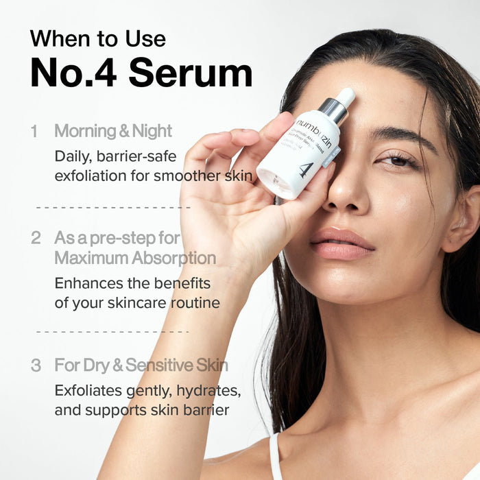 Numbuzin No.4 Ceramide AHA Glazed Skin Prep Serum 30ml سيروم نومبوزين رقم 4 سيراميد AHA لتحضير البشرة - Princess Cosmetics Qatar