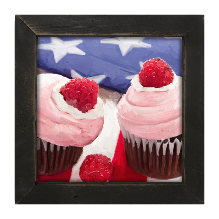Patriotic Cupcakes - Framed art