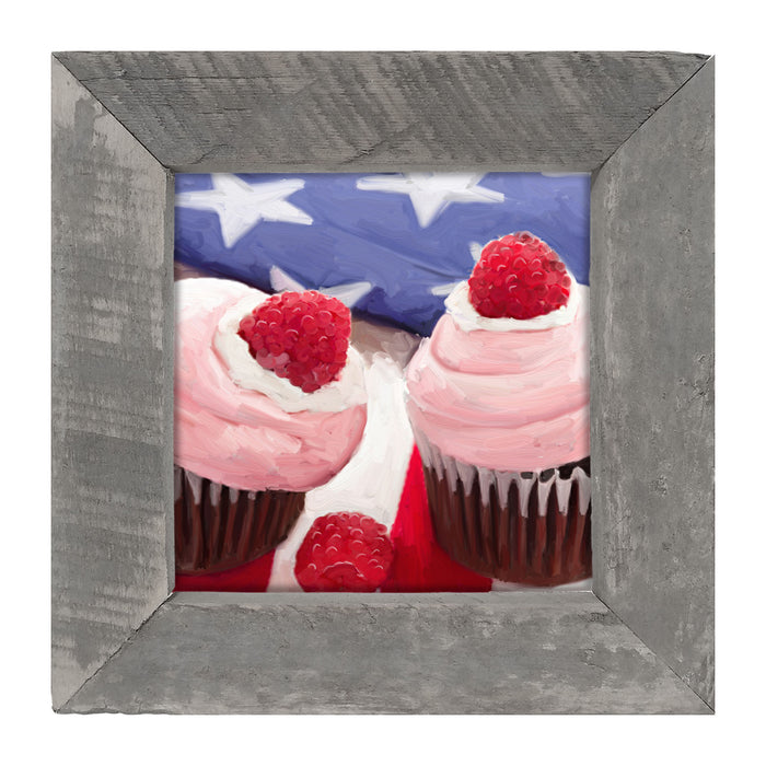 Patriotic Cupcakes - Framed art