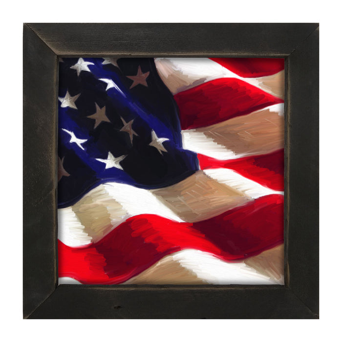 Patriotic Flag - Framed art
