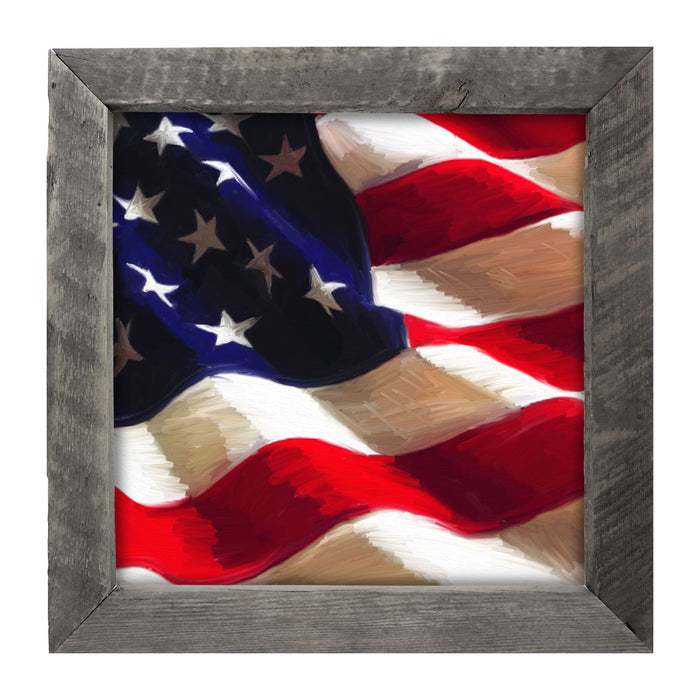 Patriotic Flag - Framed art