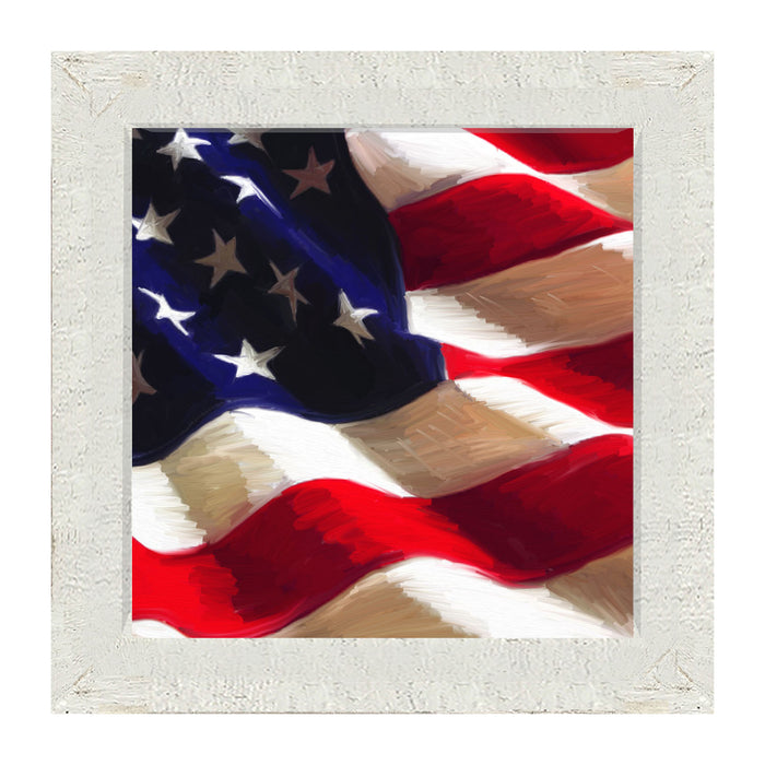 Patriotic Flag - Framed art