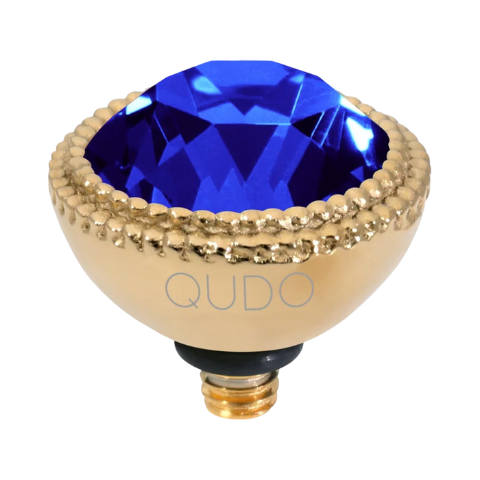 QUDO Fabero Gold Topper I Blue Crystal Collection