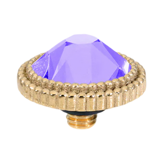 QUDO Flat Fabero Top Rose Gold | Purple Crystal Collection