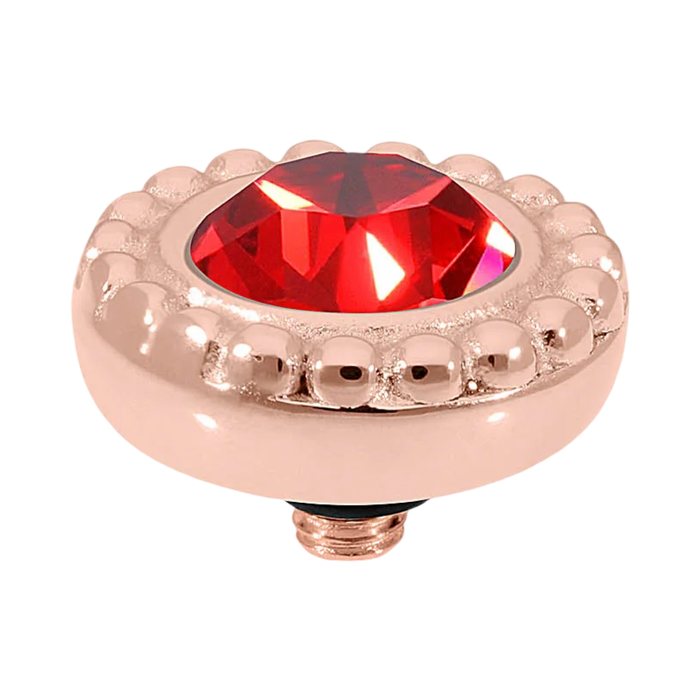 qudo ghiare rose gold swarovski crystal scarlet top