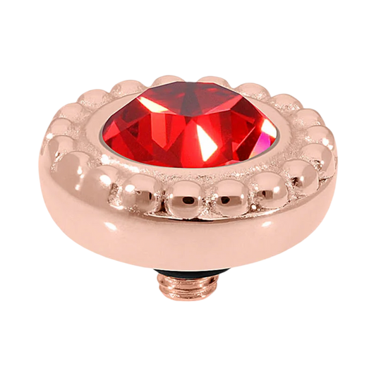 qudo ghiare rose gold swarovski crystal scarlet top