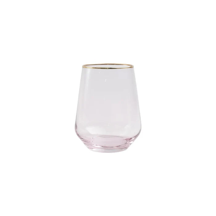 Rainbow Stemless Wine Glass Set of 2