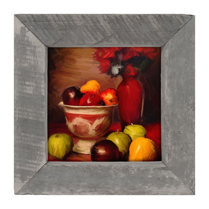 Red Vase - Framed art