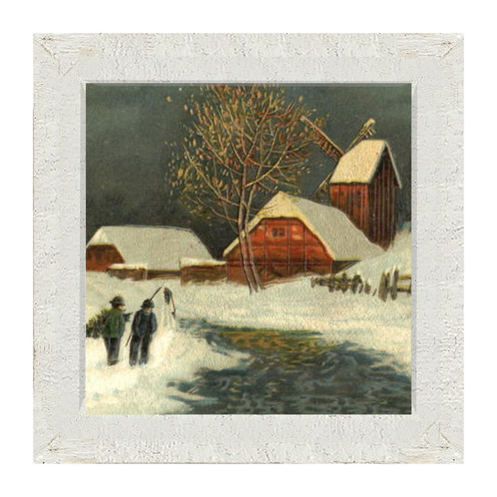 River in Winter - Framed art