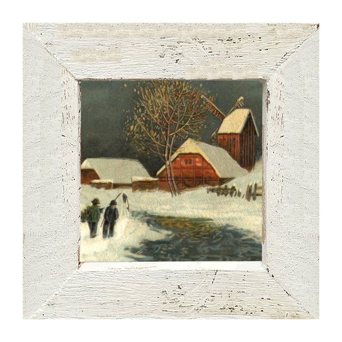 River in Winter - Framed art