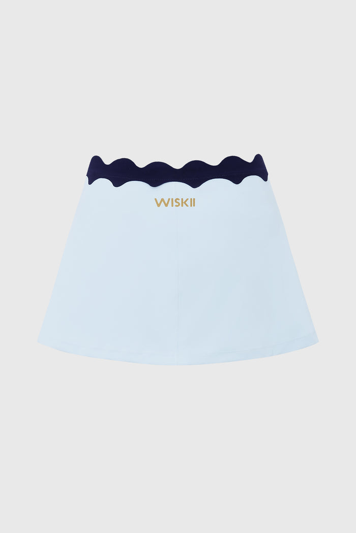 Riviera Scallop Contrast Skirt