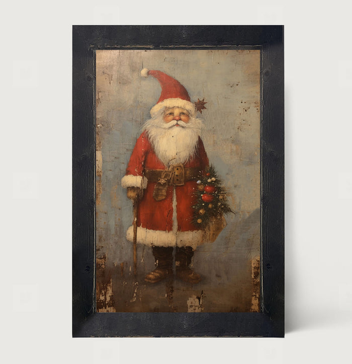 Rustic Santa - Framed art