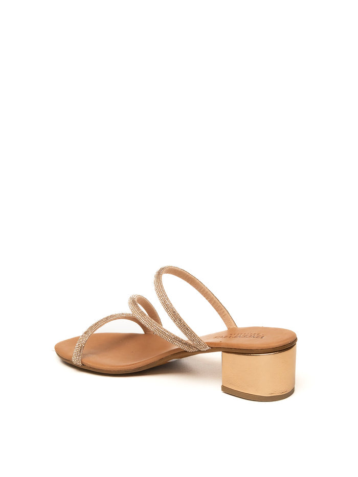 VINCENT VEGA Sandalo strip champagne PS408 STRIP-CHAMPAGNE