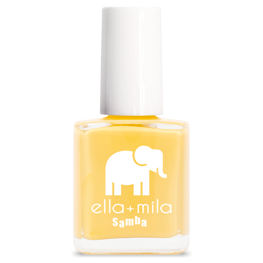 Sandcastle bright beach sand yellow nail polish bottle – ella+mila