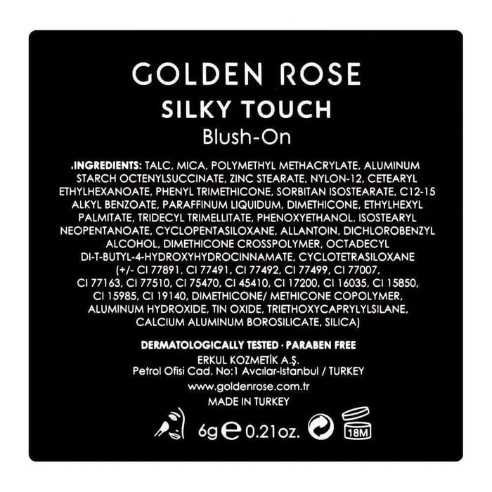 Silky Touch Blush-On - Golden Rose Cosmetics Pakistan.