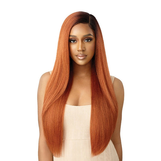 Synthetic Hair Hd Lace Front Wig - Natural Yaki 30"