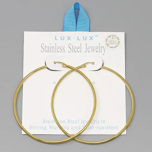 Timeless Elegance Large Hoop Earring