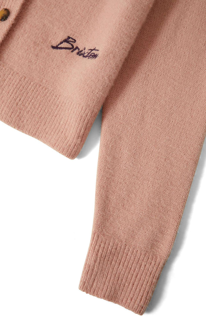 Women's Town Cardigan in the color Mellow Rose - Additional Laydown image